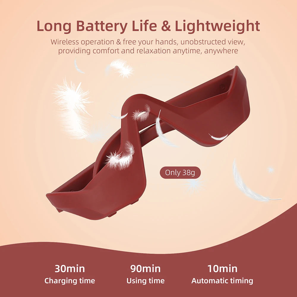 Eye Fatigue Relief Massager Glasses | Soothing Under-Eye Treatment