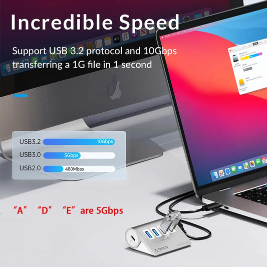 10Gbps USB 3.2 Docking Station Hub | Fast Charging & Multi Ports