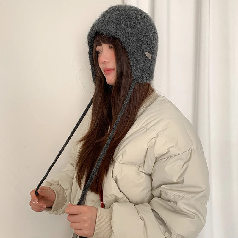 Winter Knitted Earmuff Hat | Casual Fashion Protection & Warmth