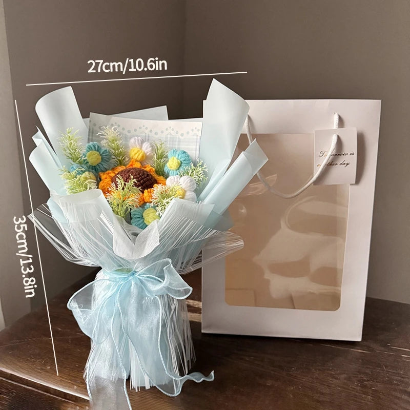Ramo de flores de ganchillo hecho a mano | El regalo perfecto para cualquier ocasión