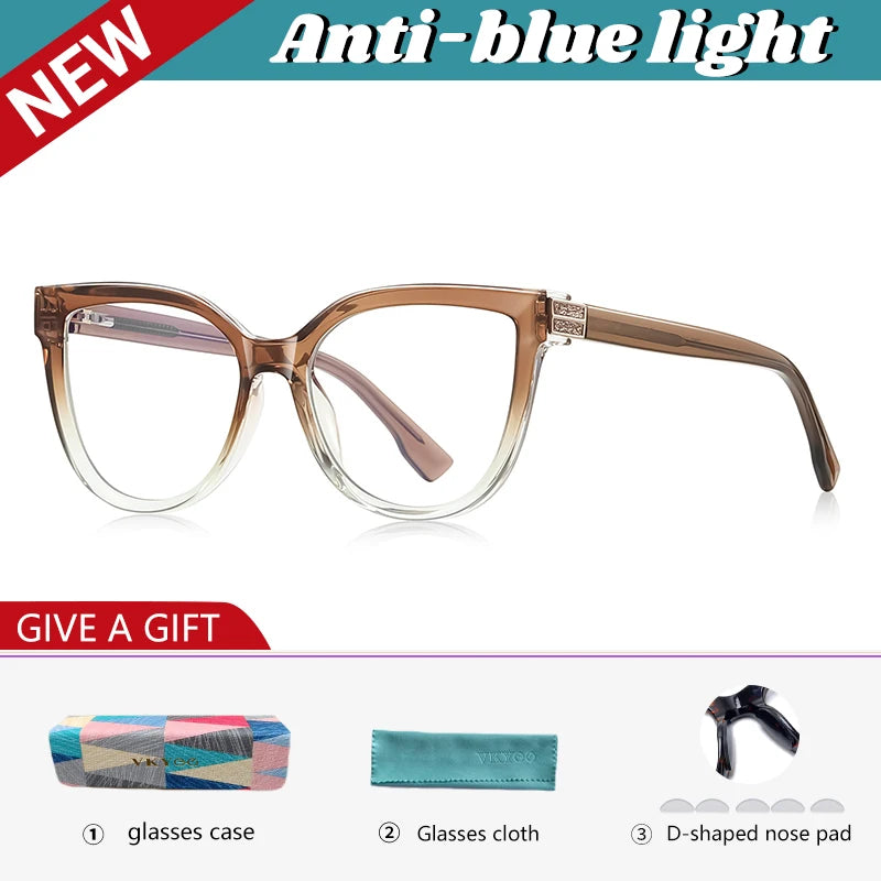 Large Frame Cat's Eye Butterfly Reading Glasses for Women | Stylish Design