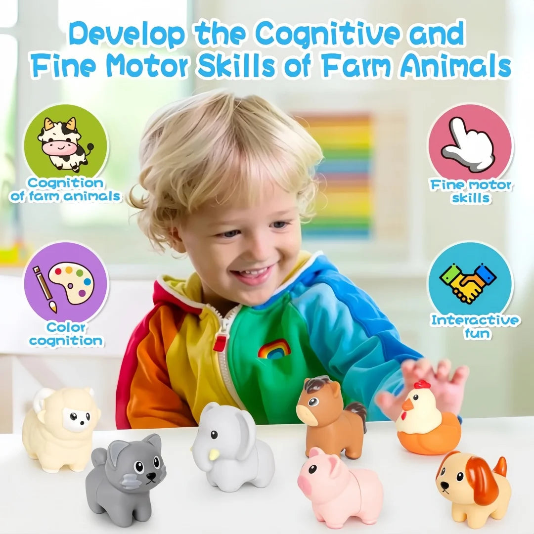 Animal Quantity Matching Game, Sensory Toy, Pre-school Learning Activity, Color Classification, Mexican-style Educational Toy