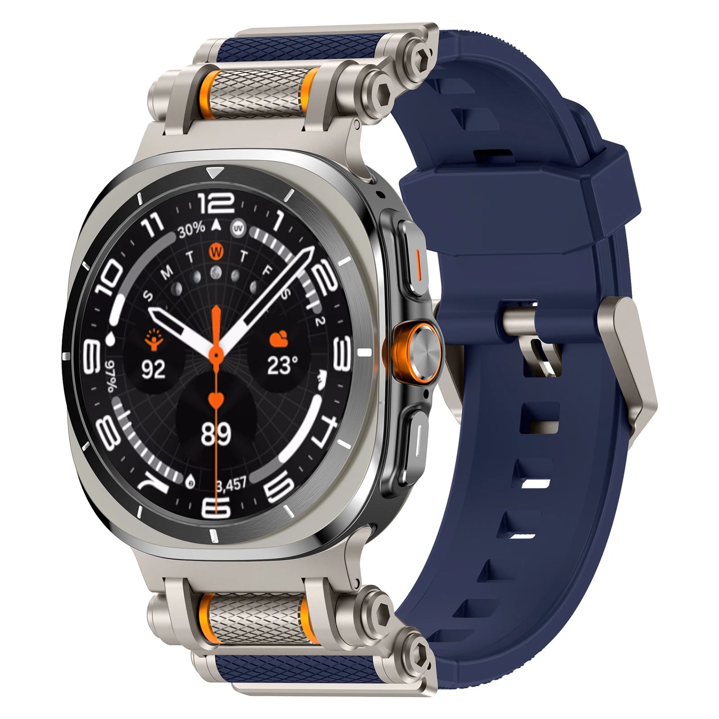 Luxury Silicone Sport Band for Galaxy Watch Ultra 47mm | No Gaps Design