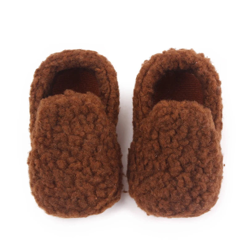 Soft Cotton Baby Prewalking Shoes | Non-Slip Winter Footwear
