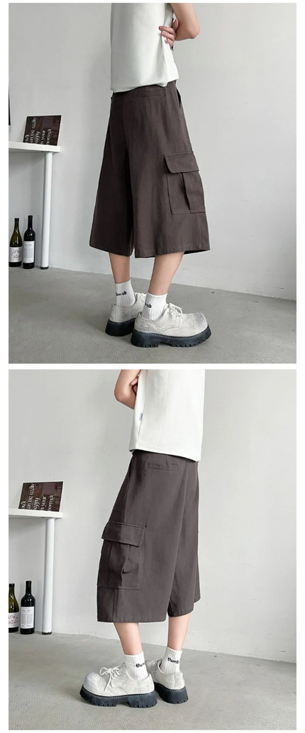 Vintage Cargo Shorts for Men | Oversized Y2k Grunge Streetwear