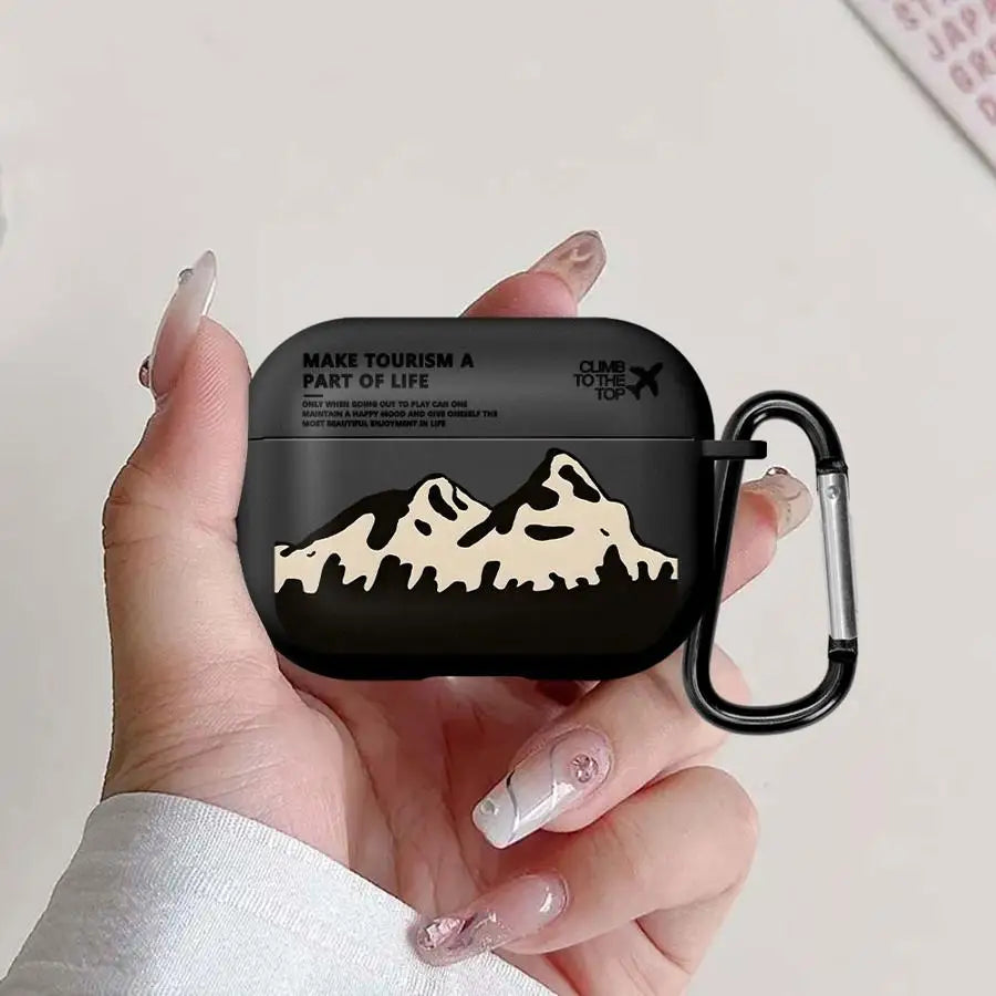 Protective Case for AirPods | Stylish Landscape Airplane Art