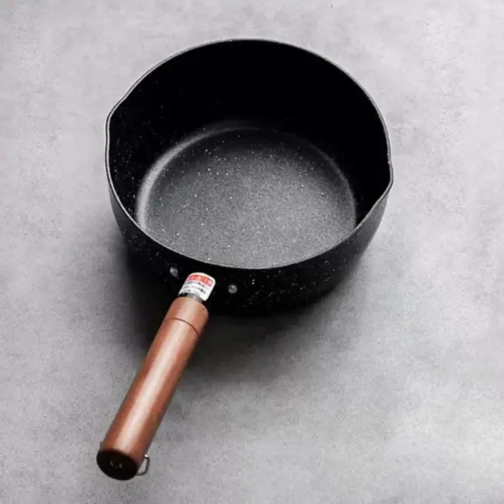 Olla para leche antiadherente con tapa y boquilla para verter | Perfecta para cocinar