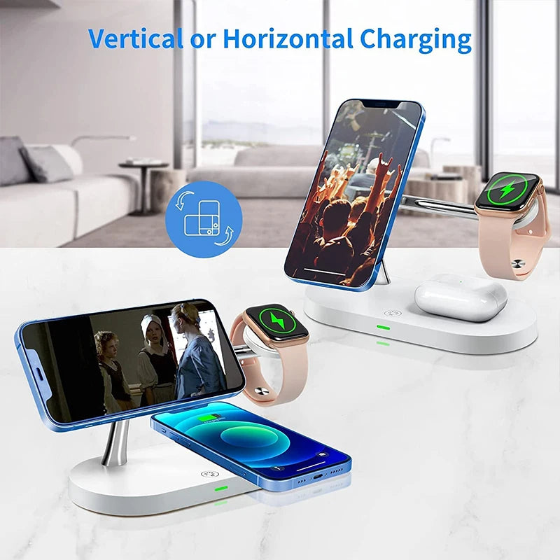Foldable 3-in-1 Wireless Charging Station | Fast Charging & Travel Ready
