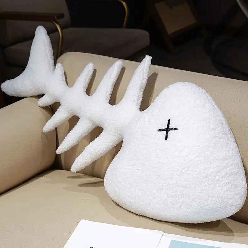 Creative Fish Bone Plush Toy | Cozy Cushion & Fun Gift