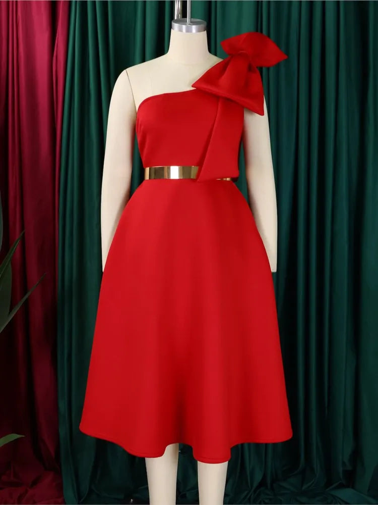 Elegant One Shoulder Dress for Women | Luxurious Summer Fashion