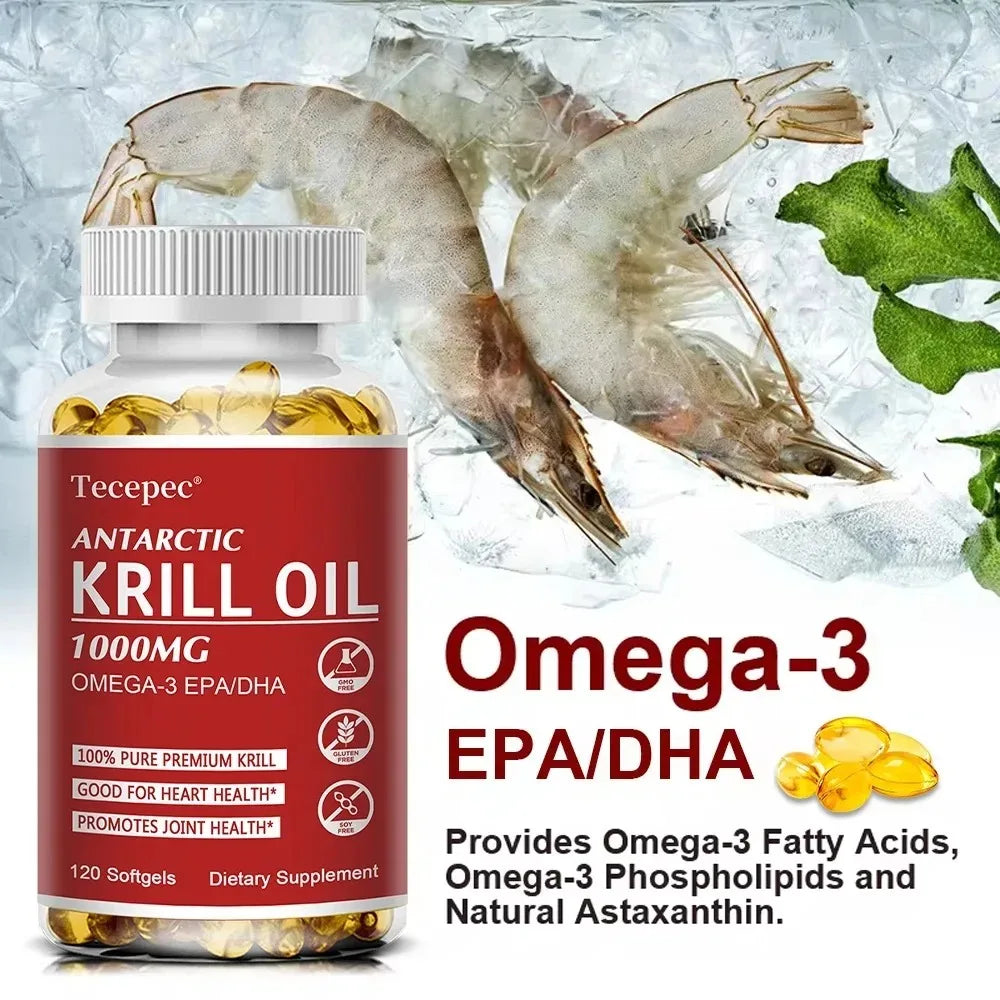 Antarctic Krill Oil Capsules | Omega-3 for Joint & Heart Health