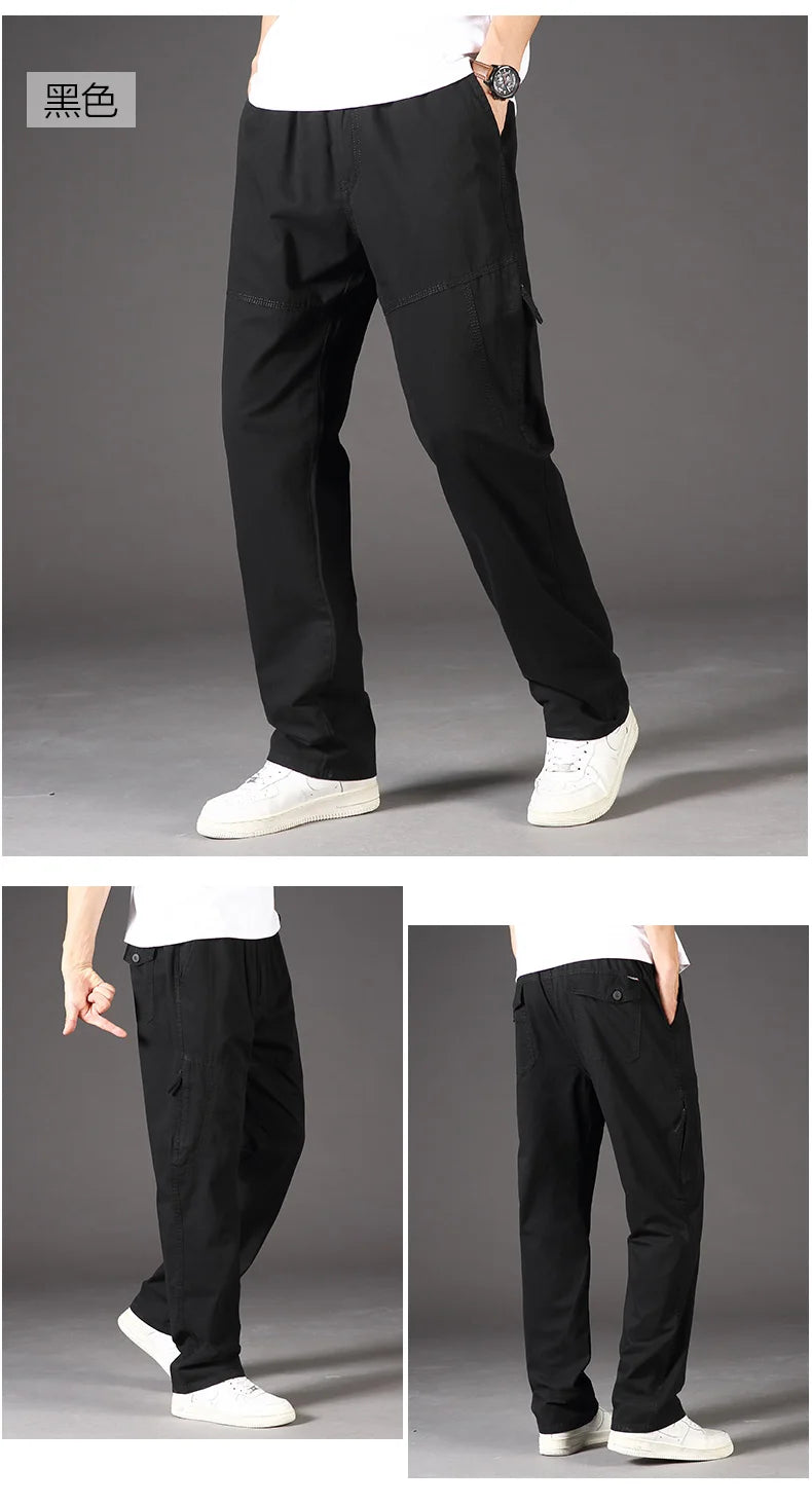 Men's Cotton Cargo Pants | Casual Sports Sweatpants for Every Day