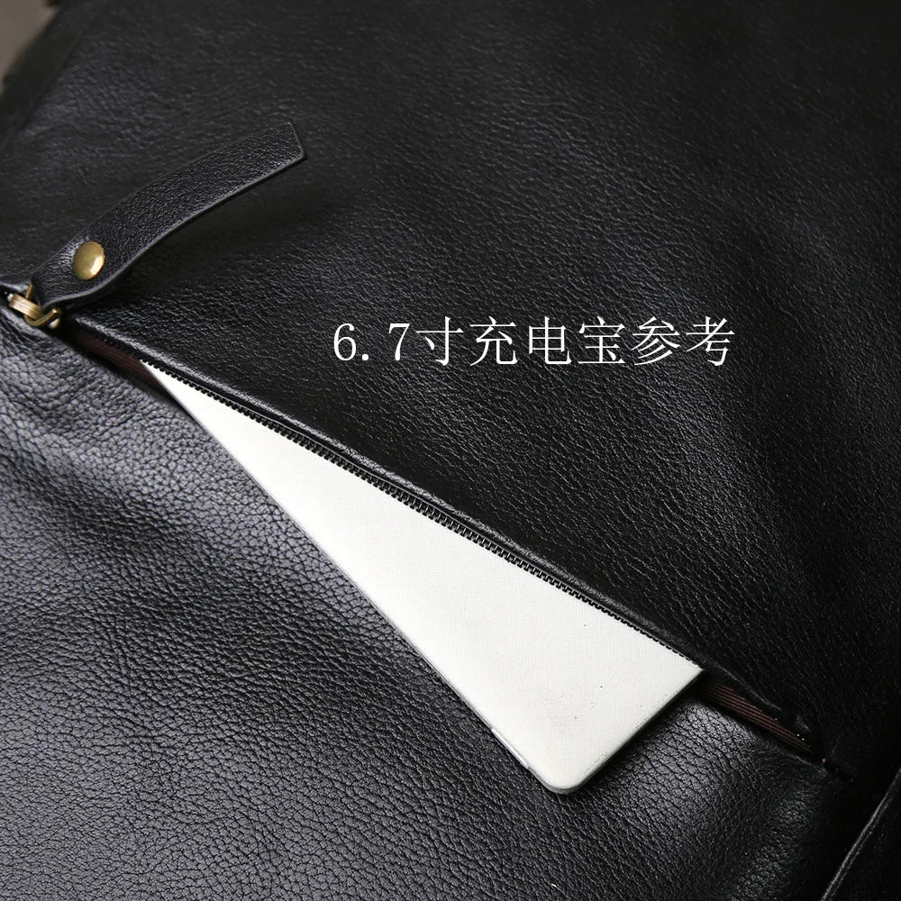 Vintage Leather Men's Backpack | Large Capacity Casual Laptop Bag