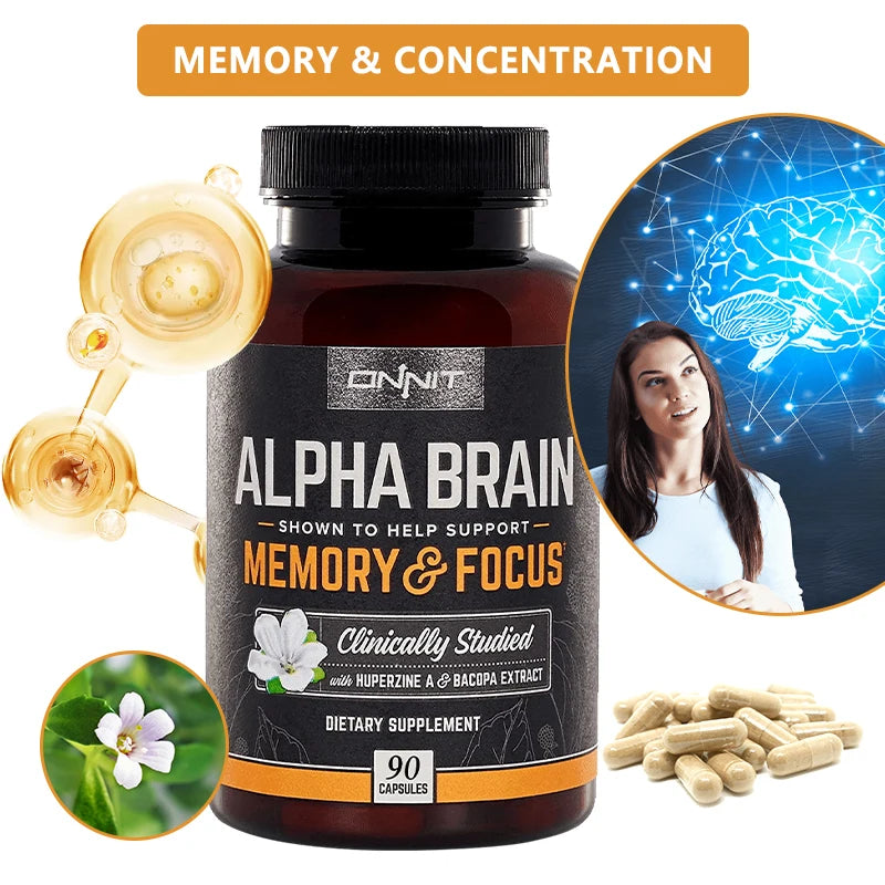 Premium Nootropic Brain Supplement for Focus & Memory