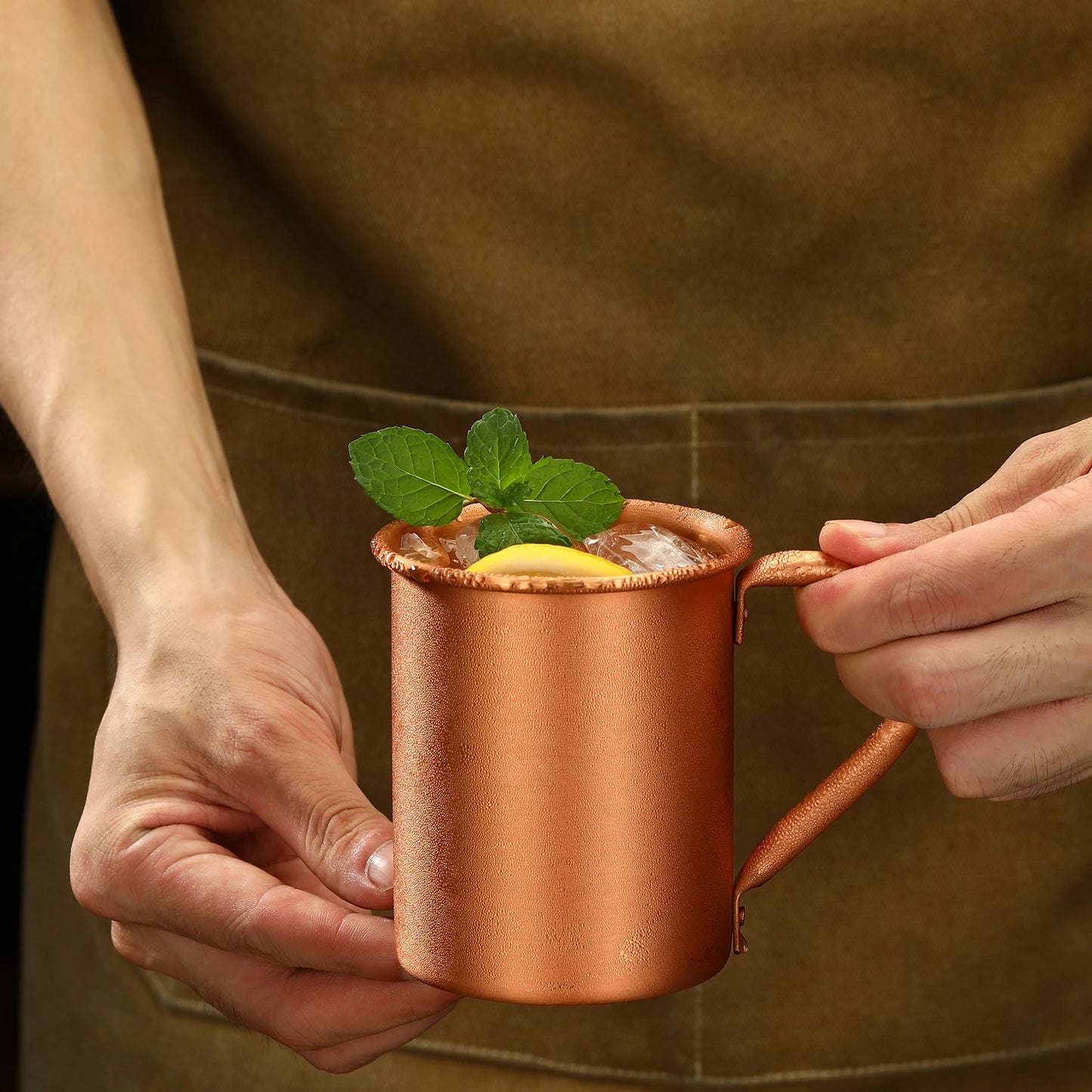 Copper Moscow Mule Mug Durable Coppery Beer Mugs Coffee Mug Milk Cup Pure Copper Cup Drinkware