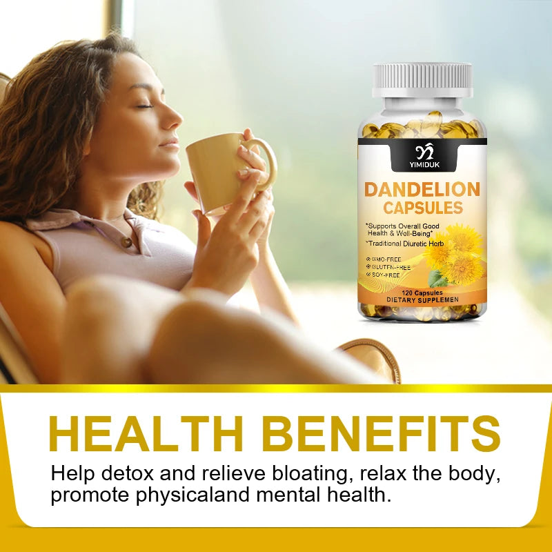 Dandelion Supplement for Liver & Kidney Health Support