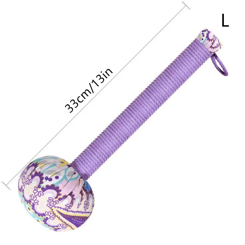 Long-Handled Wormwood Massage Hammer for Stress Relief
