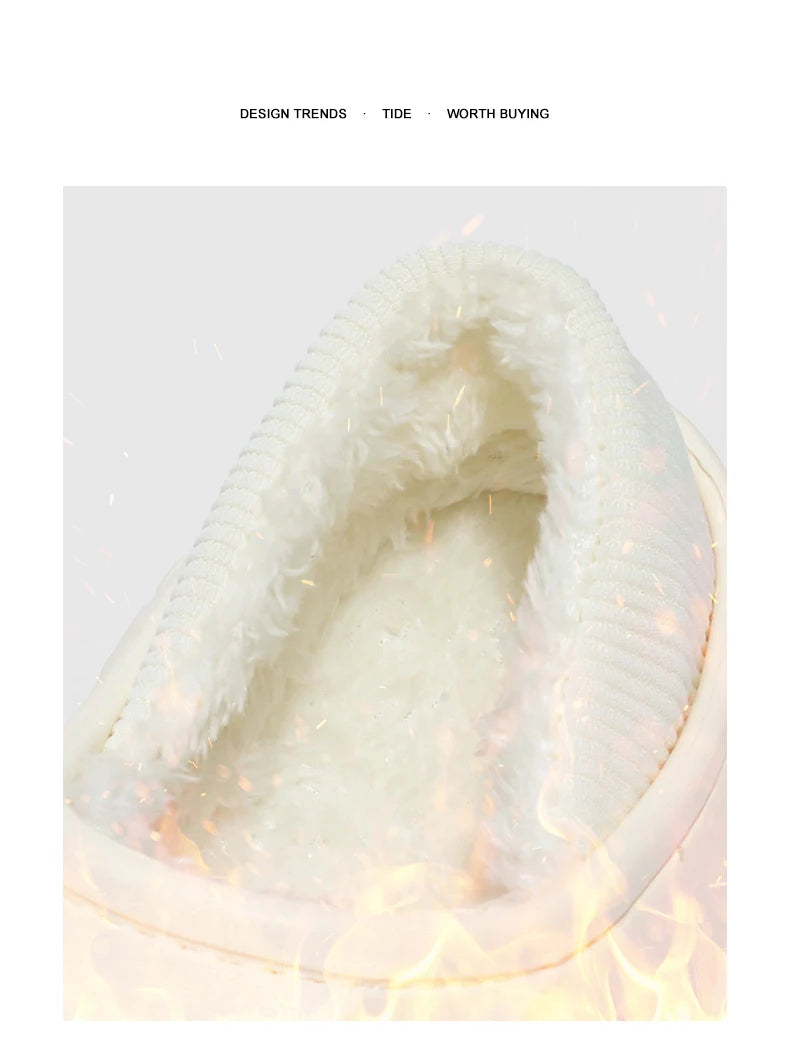 Men’s Velvet-Lined Winter Slippers | Cozy Non-Slip House Shoes