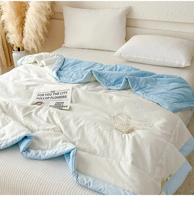 Soft Lightweight Summer Quilt | 100% Cotton Duvet Comforter