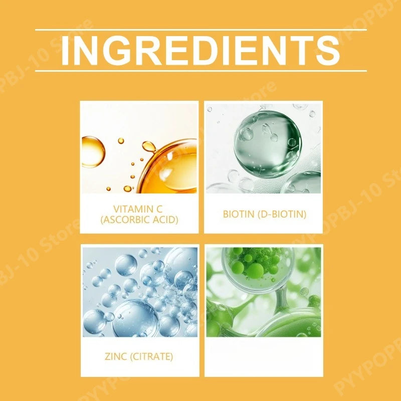 Hair Support Gummies with Biotin, Zinc, and Collagen for Health