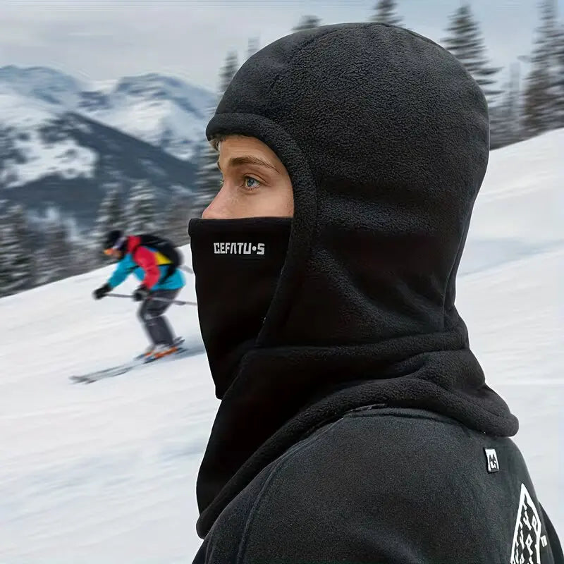 Unisex Fleece Balaclava Cycling Cap | Thick Warm Windproof Hood