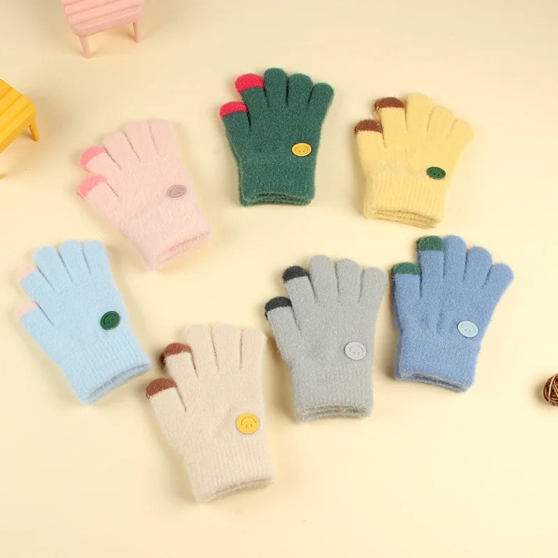 Kids Winter Fleece Gloves | Cozy Plush Mittens for Cold Weather