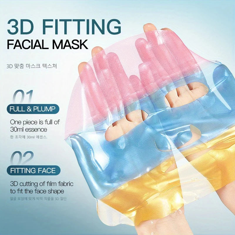 Hydrating Rainbow Collagen Face Masks | Anti-Aging and Moisturizing