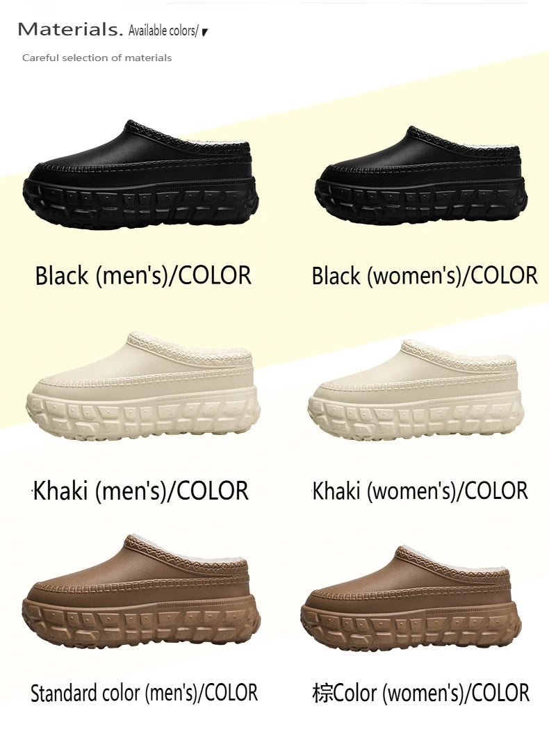 Couples Plush Cotton Slippers | Cozy Winter Indoor Shoes