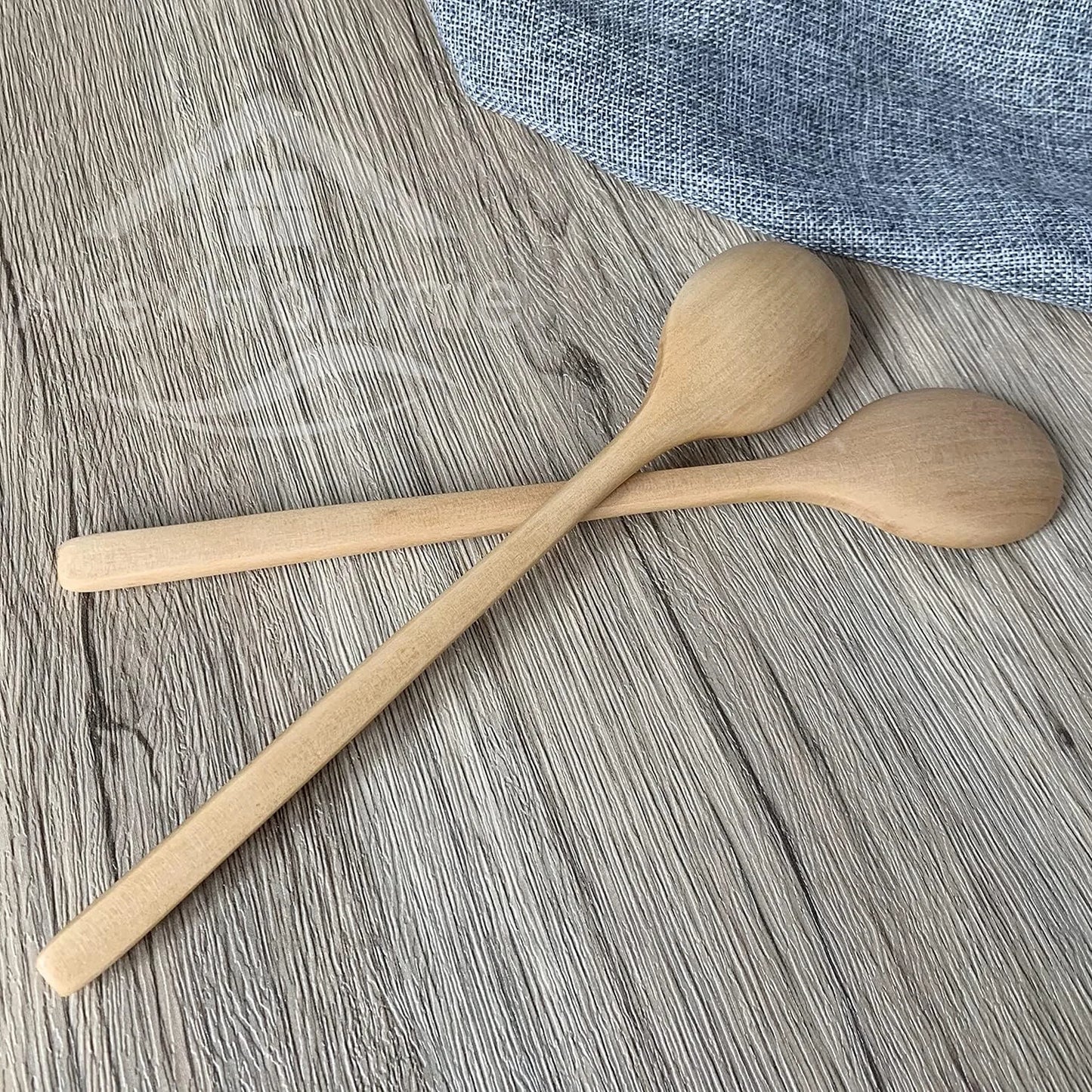 Pack of 6 Natural Wooden Spoons | Eco-Friendly Kitchen Utensils