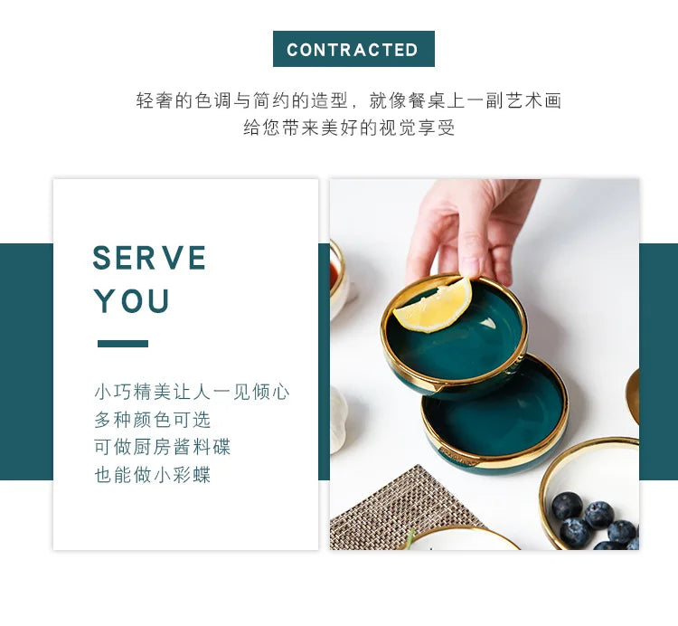 Elegant Ceramic Small Dishes for Sauces | Perfect Dining Accessory