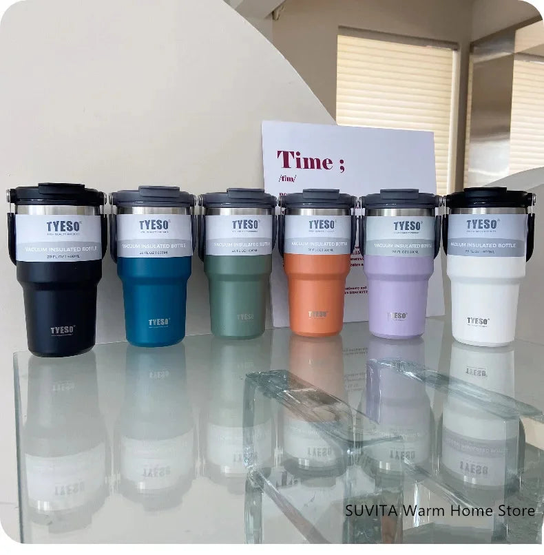 Large Capacity Stainless Steel Coffee Tumbler | Thermal Insulated Mug