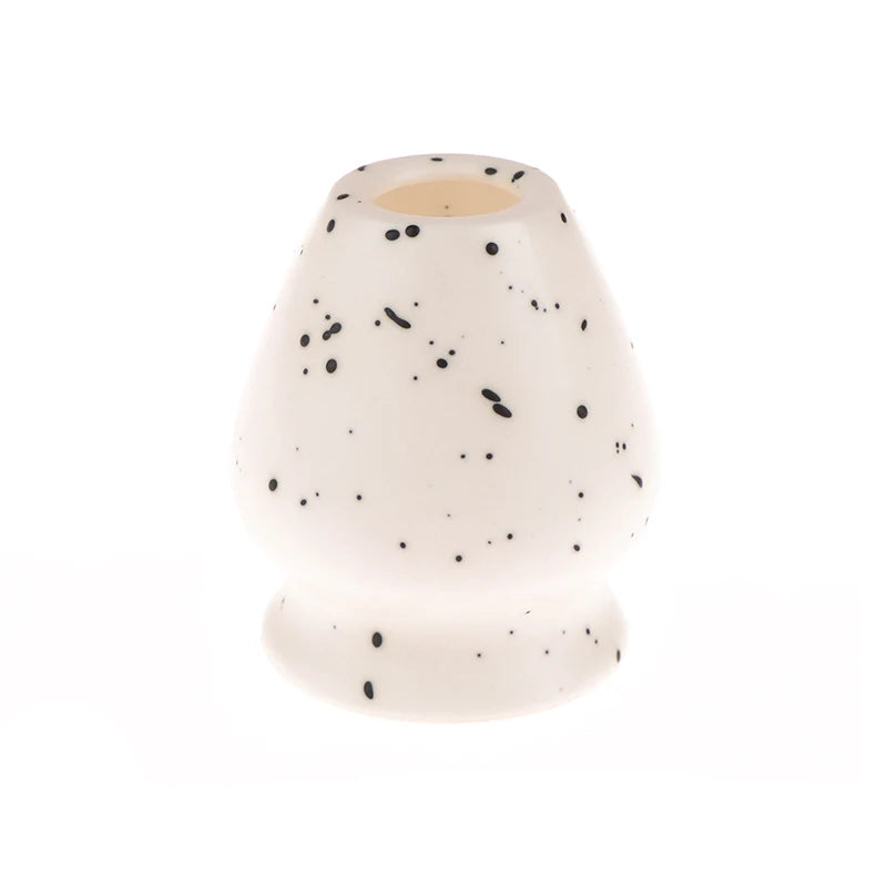 Soporte de cerámica hecho a mano para batidor de matcha | Elegante accesorio para el té
