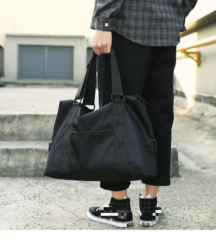 Men's Lightweight Nylon Travel Bag | Large Capacity Messenger Tote