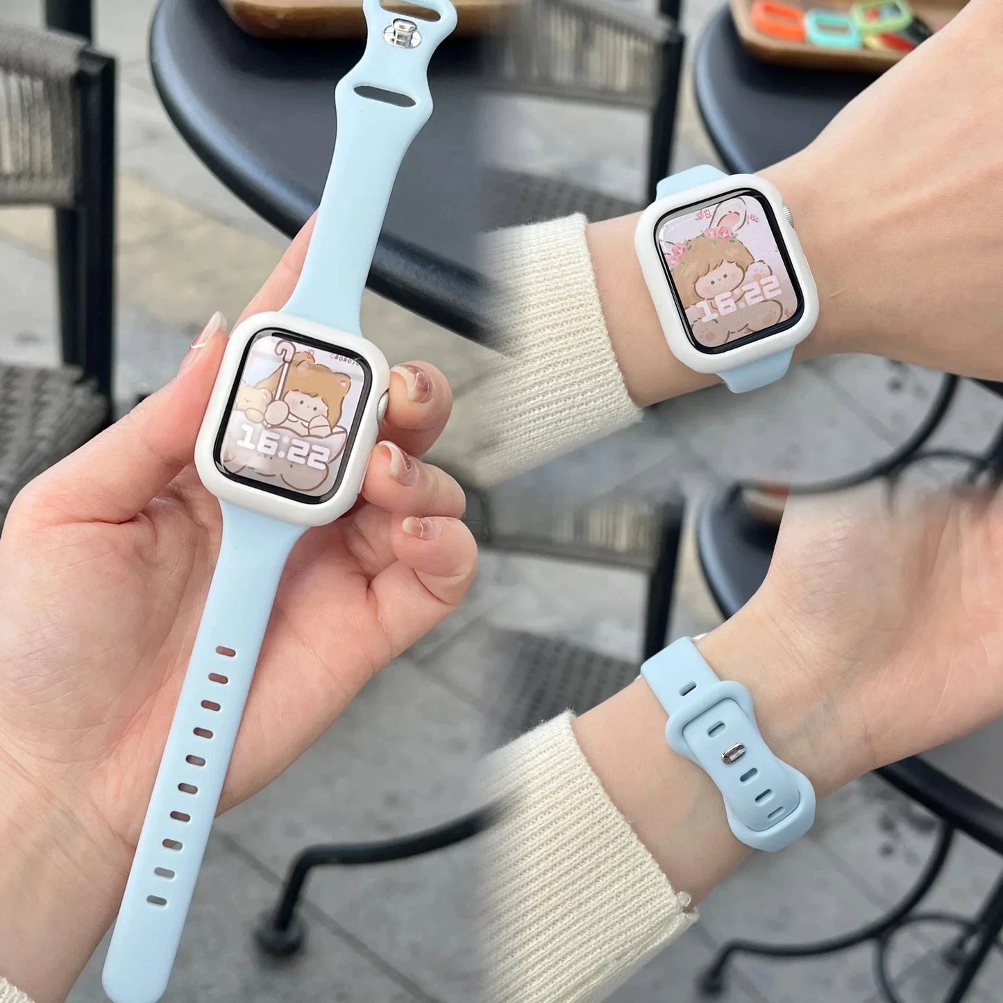 Premium Silicone Strap & Case for Sport Watches | Universal Fit
