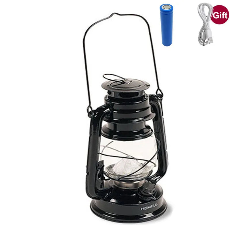 Rechargeable Vintage Camping Lantern | Essential for Outdoor Fun