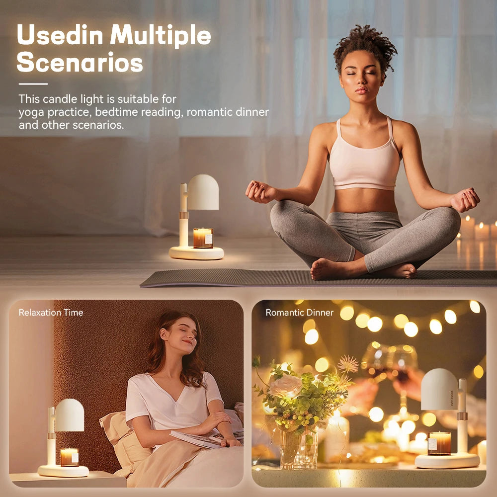 Dimmable Candle Warmer Lamp | Scented Wax Melter for Relaxation