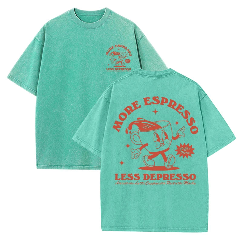 More Espresso Less Depresso Women's Breathable Tee Shirt