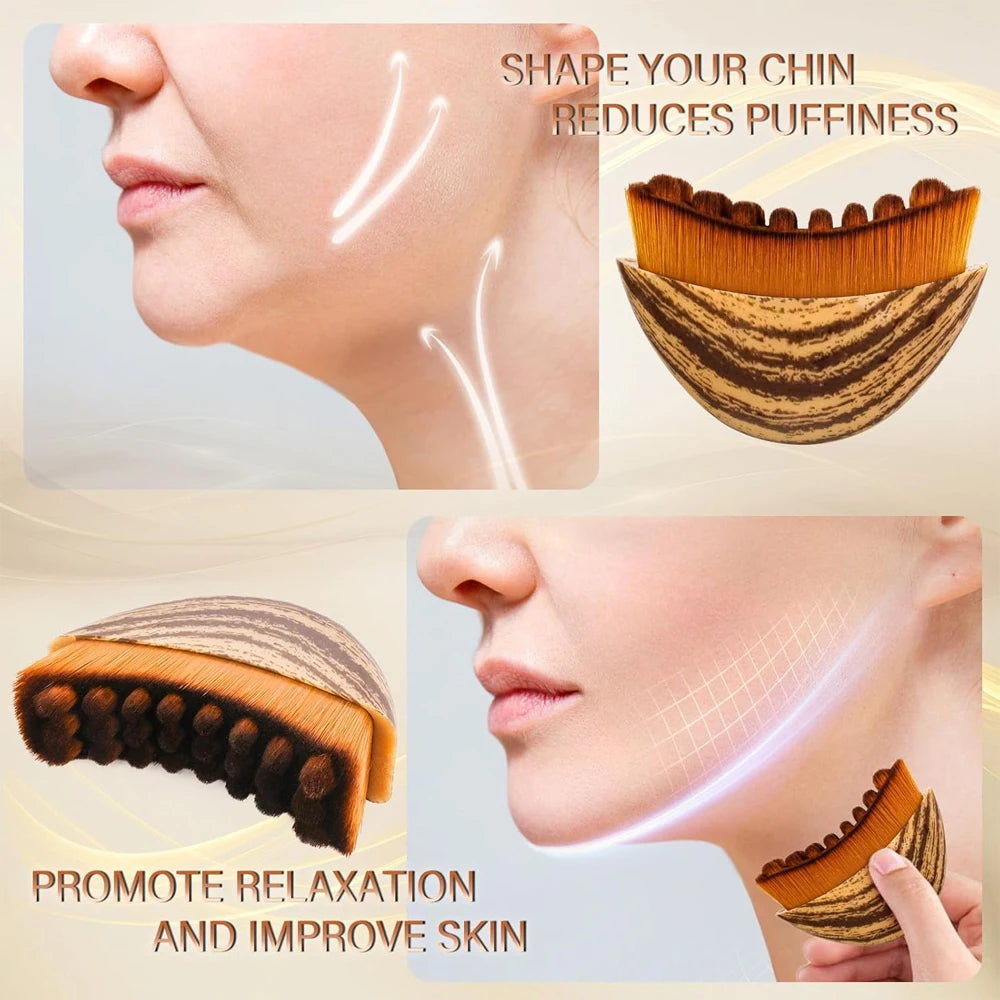 Facial Massager Lymphatic Contour Face Brush | Reduce Puffiness
