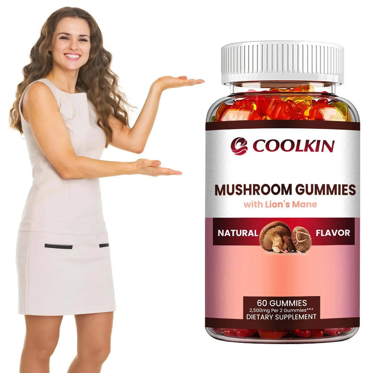 Mushroom Gummy Complex for Immune and Mood Support - 60 Gummies