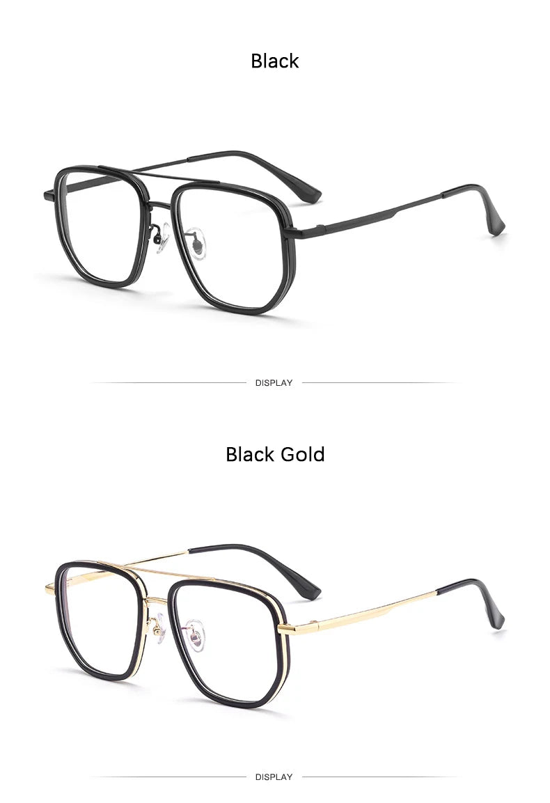 Luxury Oversize Titanium Eyeglasses Frames for Men & Women