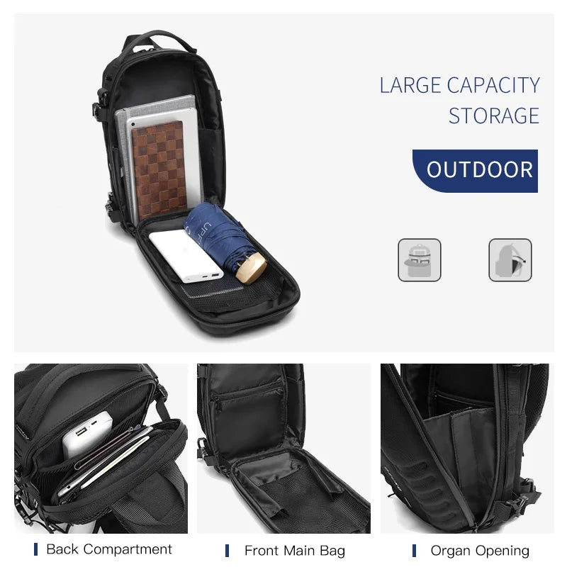 Multifunctional Waterproof Tactical Shoulder Bag | Large Capacity