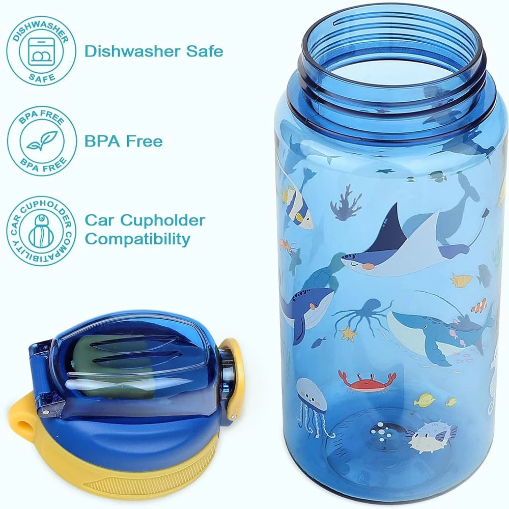 Children's Leak-Proof Water Bottle | 600ml Silicone Spout Summer Cup