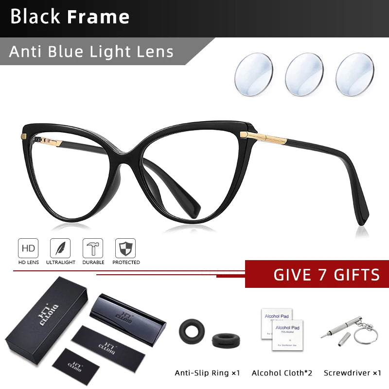 Stylish Cat Eye Reading Glasses | Anti Blue Light Protection