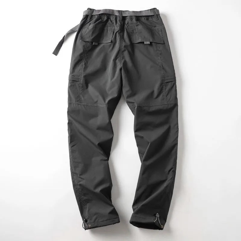 Thick Waterproof Fleece Cargo Pants for Outdoor Adventures