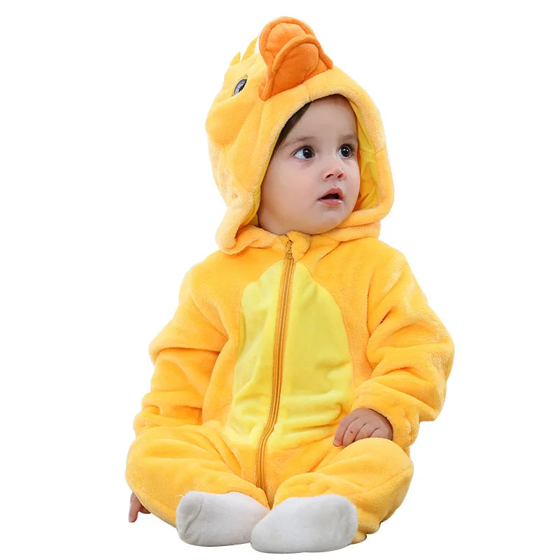 Cozy Baby Rompers | Adorable Winter Hooded Jumpsuits for Kids