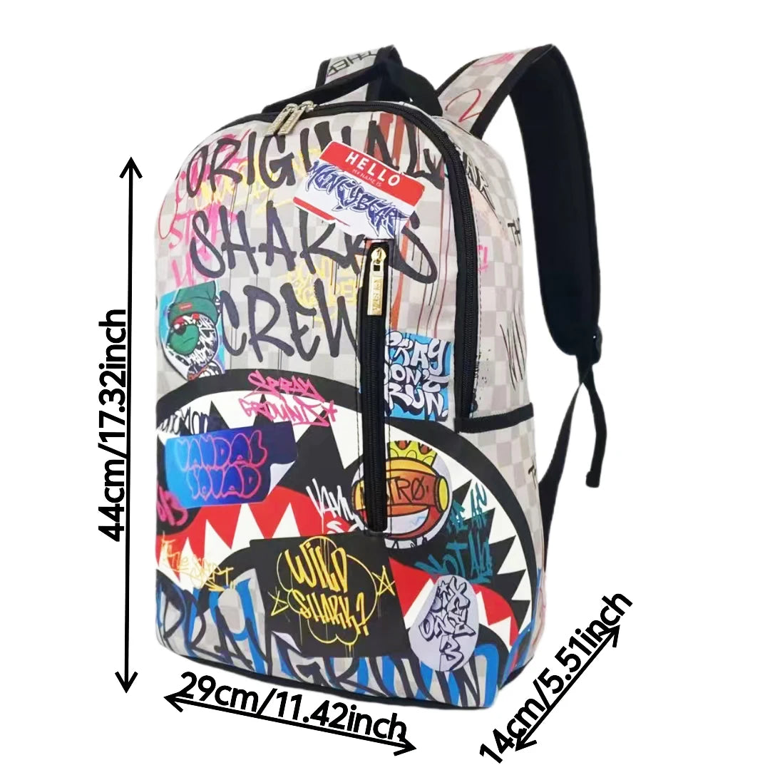 Trendy Hip-Hop Street-Style Backpack | Lightweight Travel Bag