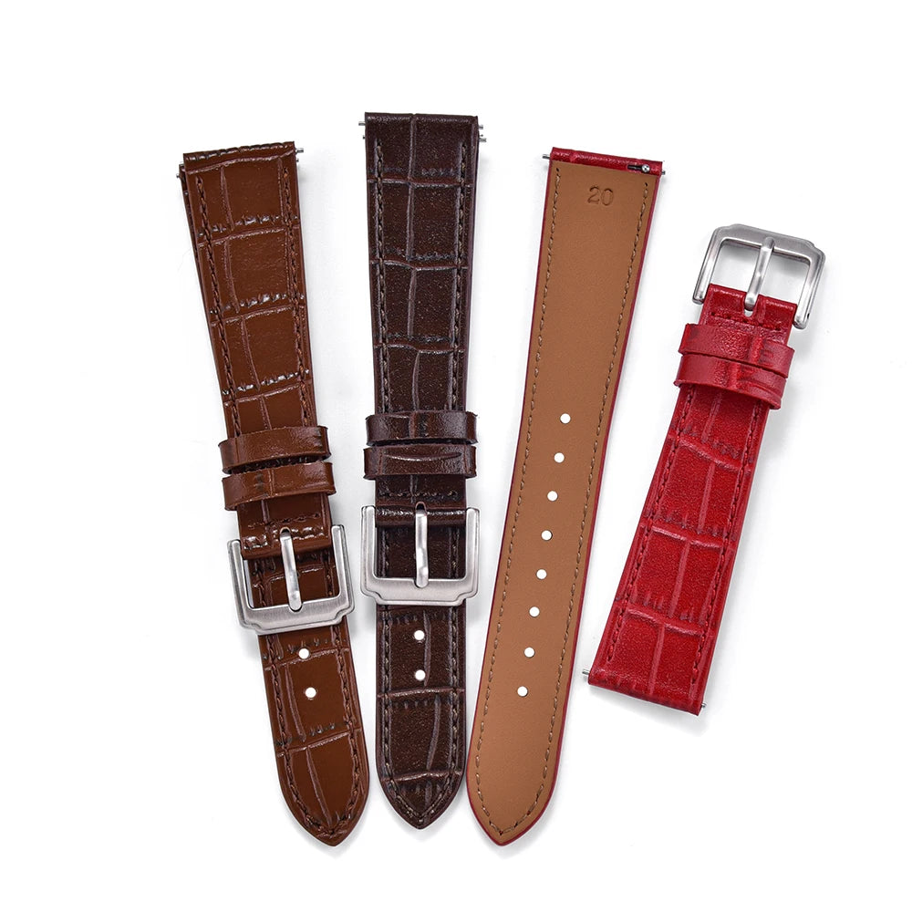 Quality Leather Watch Bands | Universal Slub Pattern Straps