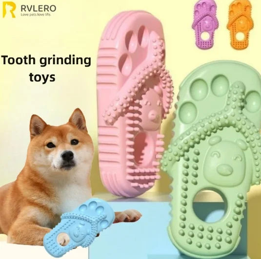 Pet Cotton Rope Slippers | Fun Squeaky Dog Toys for Chewing