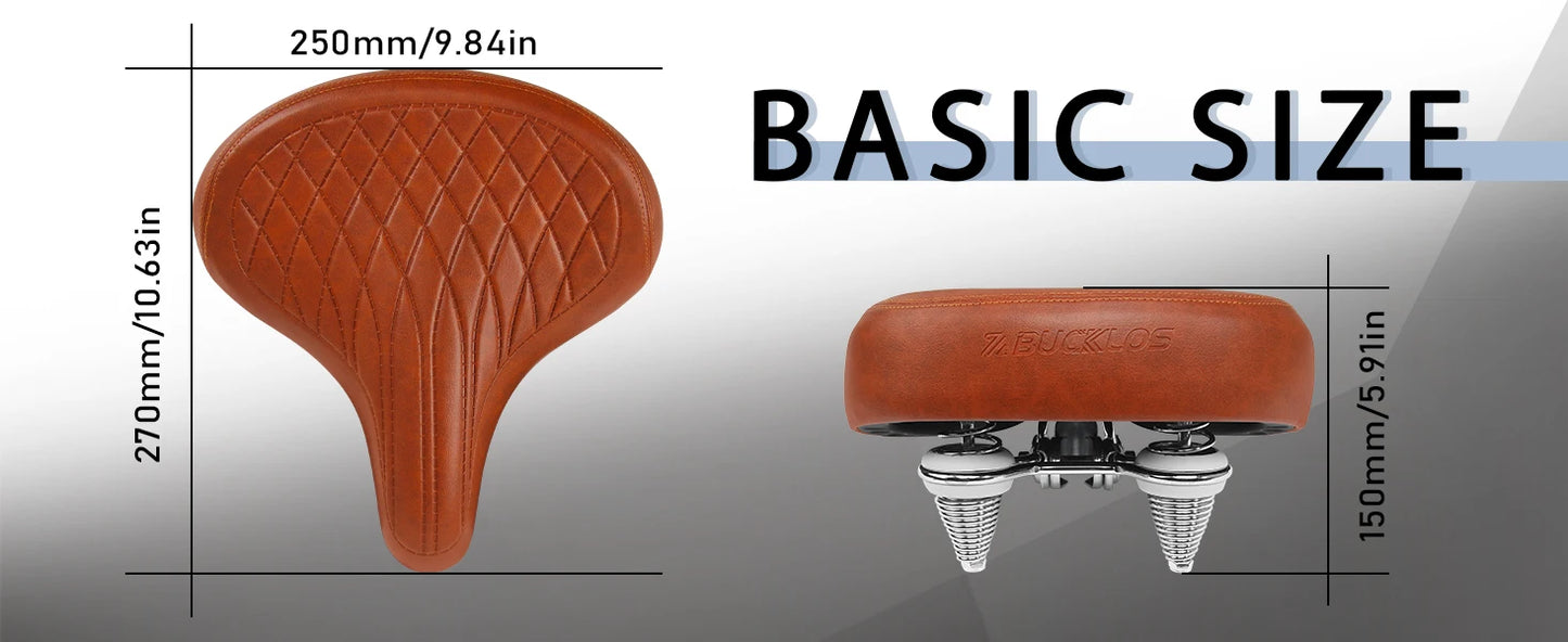 Comfortable Oversized Bicycle Saddle for Road and Mountain Bikes