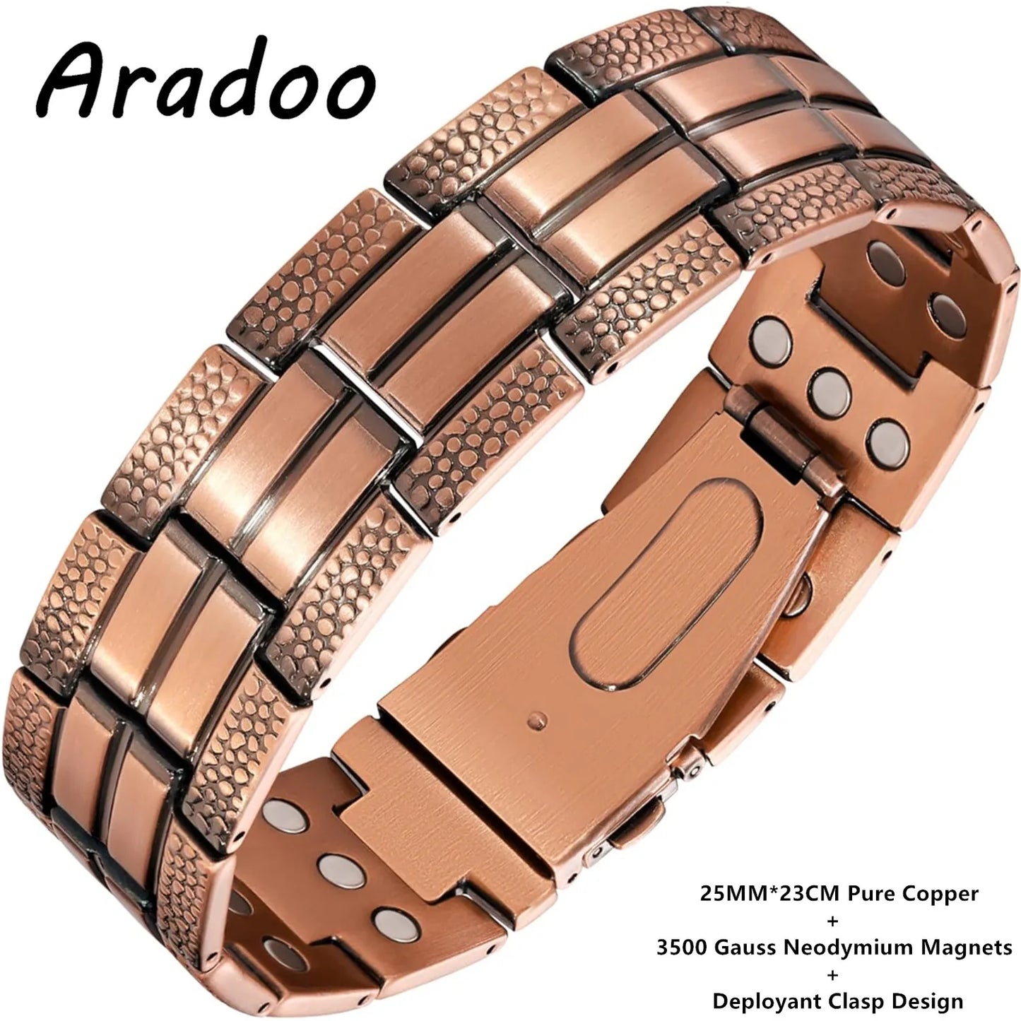 Magnetic Pure Copper Men's Bracelet | Stylish Health Benefits